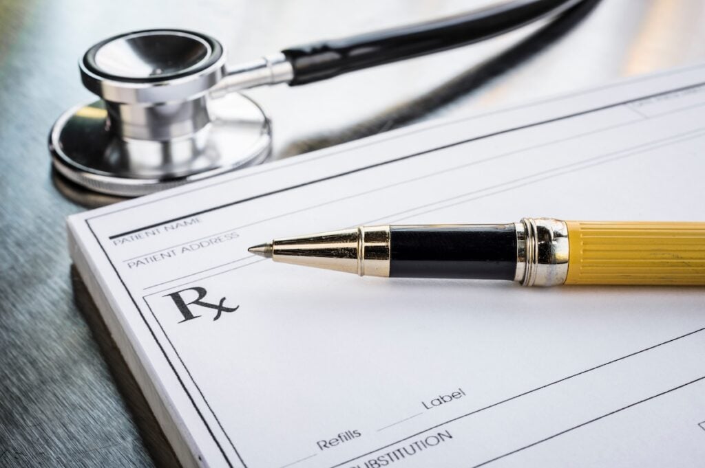 a doctor's prescription